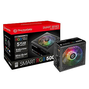 Smart 500W RGB (80+ 230 В EU, 2xPEG, 120 мм, Single Rail)