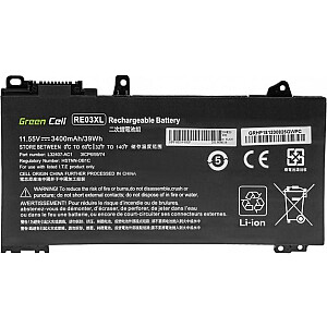 Батарея Green Cell Батарея Green Cell RE03XL для HP ProBook 430 G6 G7 440 G6 G7 445 G6 G7 450 G6 G7 455 G6 G7 445R G6 455R G6