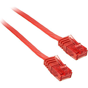 Tinklo kabelis InLine 1,5 m U/UTP 1000 Mbit Cat.6 RJ45 raudonas (71614R)