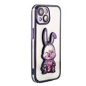 iLike Apple iPhone 14 Силиконовый чехол Print Desire Rabbit Purple