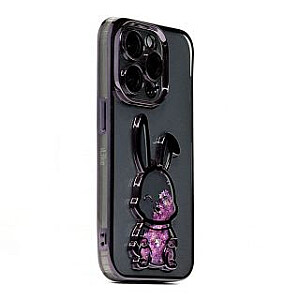 iLike Apple iPhone 15 Pro Max Силиконовый чехол Print Desire Rabbit Purple