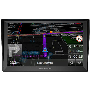 MODECOM FreeWAY CX 9.3 PLUS AUTOMOBILIŲ NAVIGACIJA + Europos žemėlapiai MapFactor