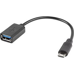 Адаптер LANBERG micro USB M USB-A F 2.0