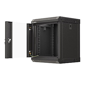 Szafa instalacyjna rack wisząca 10 cali 6U 300x300 czarna