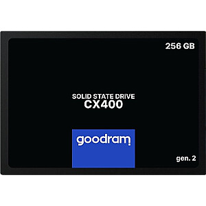 Kietojo kūno diskas GoodRam CX400 gen.2, 256 GB, 2,5 colio, SATA III (SSDPR-CX400-256-G2)