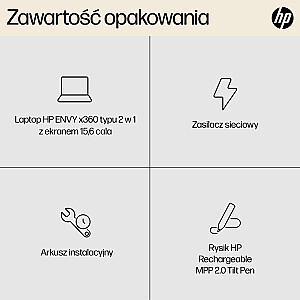 HP Envy 15-FH0023D Ryzen 7 7730U 15.6"FHD Touch 16GB SSD512 BT BLKB x360 Win11 Nightfall Black (REPACK) 2Y