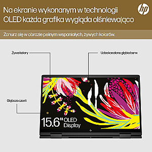 HP Envy 15-FH0023D Ryzen 7 7730U 15.6"FHD Touch 16GB SSD512 BT BLKB x360 Win11 Nightfall Black (REPACK) 2Y