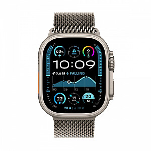 Apple Watch Ultra 2 GPS + Cellular 49mm Natural Titanium Case | Natural Titanium Milanese Loop - L