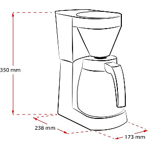 Melitta Easy II juodos lašelinės kavos aparatas