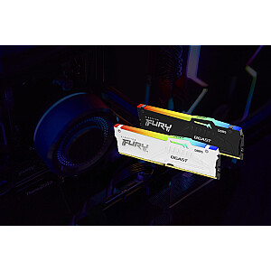 Kingston Technology FURY Beast 16 ГБ 6400 МТ/с DDR5 CL32 DIMM Белый RGB XMP