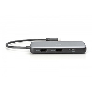 8-портовая док-станция USB Type C, 2 порта HDMI 4K/60 Гц, PD 3.0 