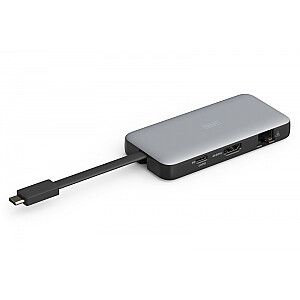 Дорожная док-станция USB Type C, 7 портов, HDMI 4K/60 Гц, PD 3.0 