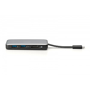 Дорожная док-станция USB Type C, 7 портов, HDMI 4K/60 Гц, PD 3.0 