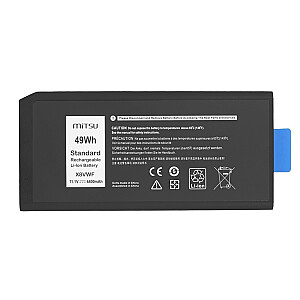 Bateria X8VWF do Dell Latitude Rugged 5404 5414 7404 7414 4400 mAh (49 Wh) 11.1V (10.8V)