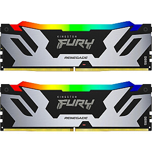 Память Kingston Fury Renegade RGB, DDR5, 48 ГБ, 8400 МГц, CL40 (KF584CU40RSAK2-48)