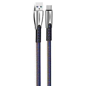 ColorWay Cable USB Type-C (cinko lydinys) 2,4А, 1m | CW-CBUC012-BL