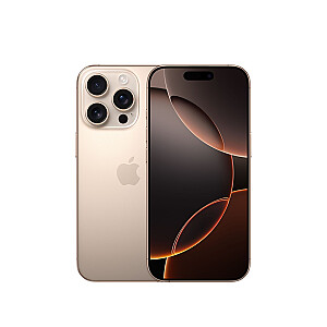 Apple iPhone 16 Pro 16 cm (6,3 colio) Dviejų SIM kortelių iOS 18 5G USB Type-C 256 GB smėlio