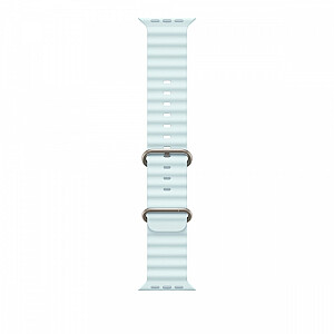 Pasek Ocean w kolorze mroźnego błękitu do koperty 49 mm - elementy z tytanu w kolorze naturalnym