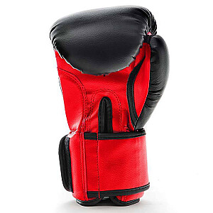 Bokso pirštinės Ring Fire (RR-15) 12 oz, juodos/raudonos