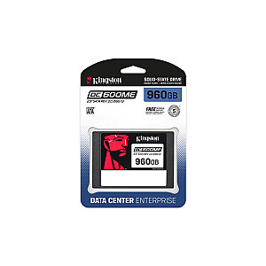 Kingston Technology 960G DC600ME (mišrus naudojimas) 2,5 colio Enterprise SATA SSD