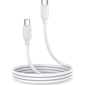 Joyroom USB-C į USB-C USB laidas, 1 m, baltas (JYR545)