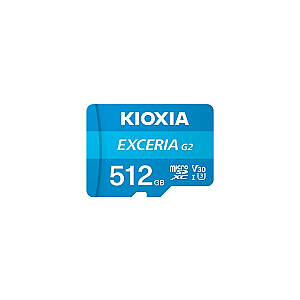 Kioxia LMEX2L512GG2 512 GB MicroSDHC UHS-III 10 klasės atminties kortelė