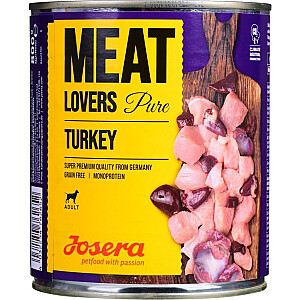 Влажный корм Josera Meatlovers Pure Turkey для собак 800г