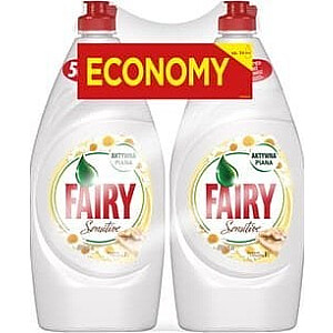Indų ploviklis Fairy Fairy Chamomile su vitaminais 2x900ml