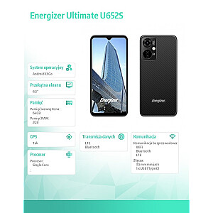 Smartfon Ultimate U652S 2GB RAM 64GB 6,51" 4G LTE Dual SIM EU Czarny