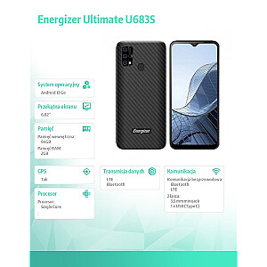 Smartfon Ultimate U683S 2GB RAM 64GB 6,82" 4G LTE Dual SIM EU Czarny