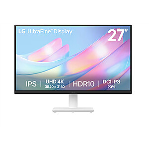 LG 27US500-W | 27 " | IPS | 16:9 | 60 Hz | 5 ms | 3840 x 2160 pixels | 240 cd/m² | HDMI ports quantity 2