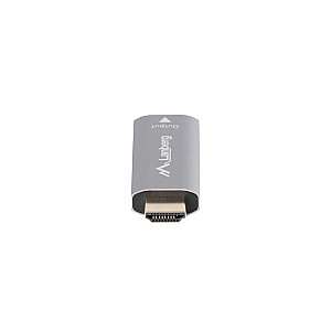 Адаптер HDMI(M)-Displayport(F)4K, серебристый