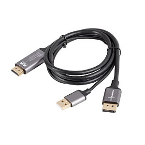 Кабель HDMI(M)-Displayport(M), 1 м, 4K, черный