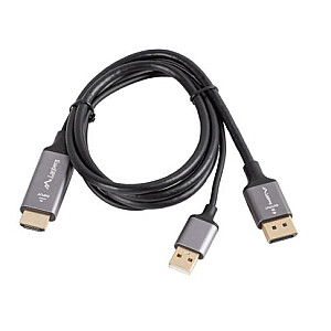 Kabel HDMI(M)-Displayport(M) 1M 4K czarny