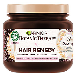 Гипоаллергенная маска GARNIER Botanic Therapy для нежных волос с овсяным молоком и рисовыми сливками 340мл