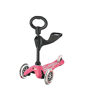 Микро Самокат трехколесный/ездовой Mini 3in1 Deluxe Розовый
