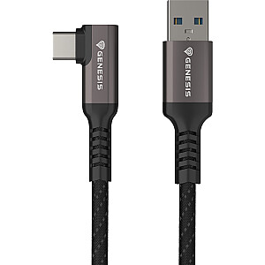 USB laidas Genesis USB-A — USB-C, 3 m, juodas (NVC-2220)