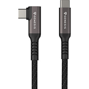 USB laidas Genesis USB-C į USB-C, 5 m, juodas (NVC-2219)