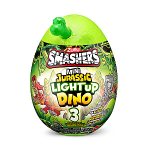 SMASHERS MINI JURASSIC kiaušinis su šviečiančiu dinozauru