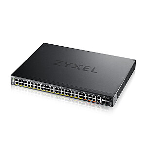 Przełącznik zarządzalny XGS2220-54HP-EU0101F L3 600W PoE, 40xPoE+/10xPoE++, 48x1G RJ45 2x10mG RJ45, 4x10G SFP+ 