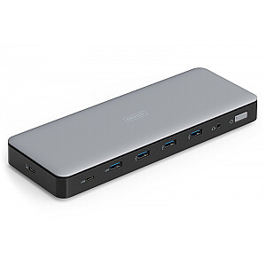 Stacja dokująca USB Typ C 13-portów 3x HDMI 2x DisplayPort 4K/60Hz DC-Jack 150W