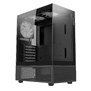 XPG INVADER X MINI KOMPAKTES MID-TOWER-CASE juodas