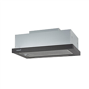 CATA TFH 6630 BK /A Hood, Energy efficiency class A+, Width 60 cm, Max 605 m³/h, Touch Control, LED, Black CATA