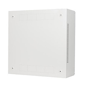 Szafa instalacyjna rack wisząca 19 cali 6U+3U 540x200 niskoprofilowa szara złożona