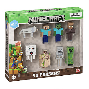 MINECRAFT 3D trintukai - 8 PACK DELUXE BOX VER.A