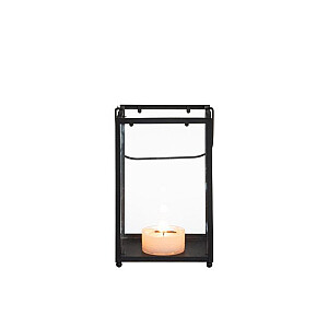 Žibintas 4Living Cube metalinis juodas 12,5x12,5x19,3cm 636579-2
