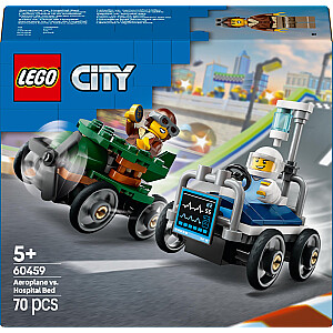 „City Racer Pack“: lėktuvas prieš ligoninės lovą (60459)