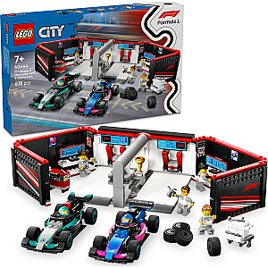 City F1® Garage и автомобили Mercedes-AMG и Alpine (60444)