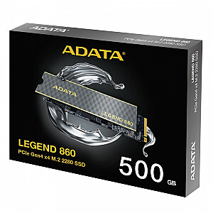 Adata Dysk SSD LEGEND 860 500G PCIe 4x4 5000/3000 МБ/с M.2