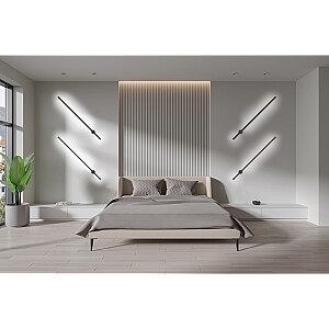 LED sieninis šviestuvas Activejet AJE-HILTON Black NW